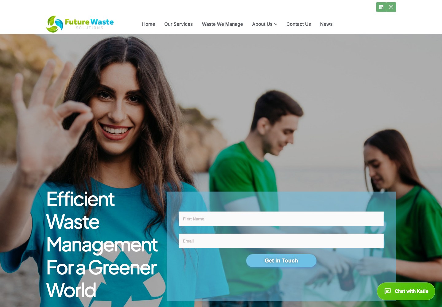 Future Waste Solutions homepage